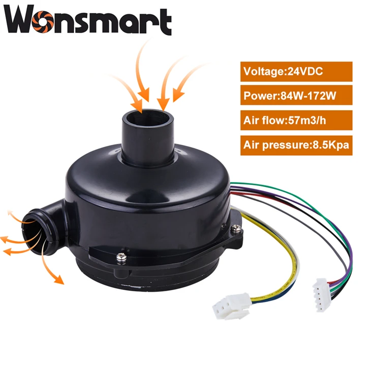מפוח DC ללא מברשות עם פלטפורמה קמורה 24vdc
